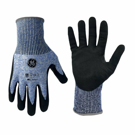 GE Micro Foam Nitrile Dipped Gloves, 13GA, 1 Pair, L GG223LC